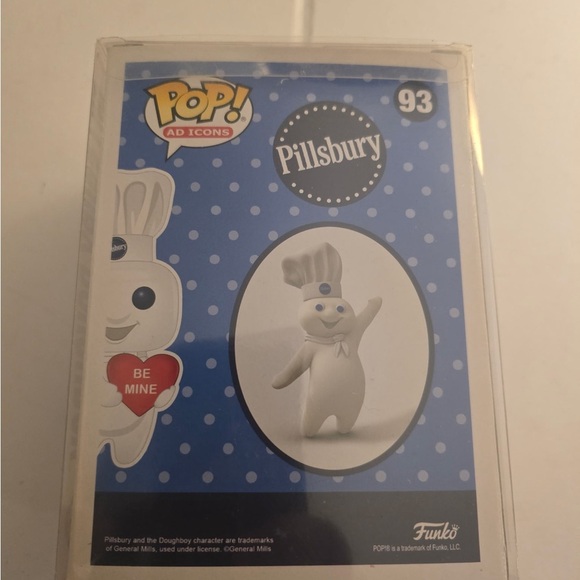 Funko Pop! Ad Icons - Pillsbury Doughboy Exclusive #93 BE Mine Heart Protector - Picture 4 of 5
